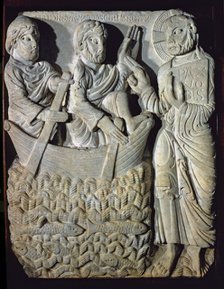  'The Vocation of St. Peter', sculptural relief, marble, c. 1160-1165, from the Monastery of San …