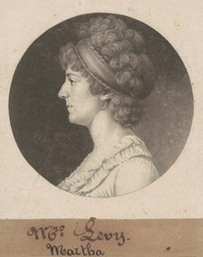 Sarah Coates Levy, 1802. Creator: Charles Balthazar Julien Févret de Saint-Mémin.