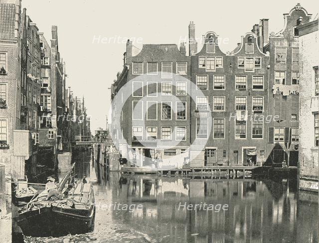 View of one of the main canals, Amsterdam, Netherlands, 1895.  Creator: Unknown.