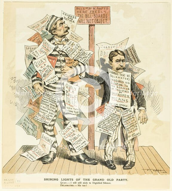 Shining Lights of the Grand Old Party, 1890. Creator: Frederick Burr Opper.