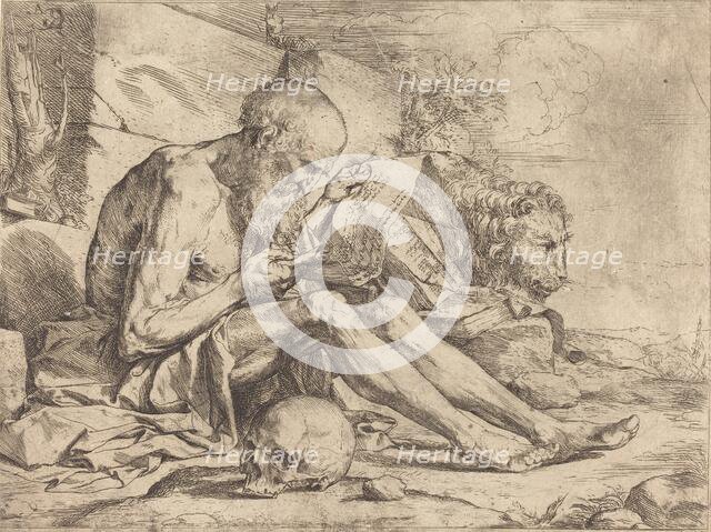 Saint Jerome Reading, c. 1624. Creator: Jusepe de Ribera.