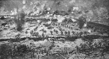 Capture of Messines Ridge; attack on Wytschaete-Messines ridge by the British..., 1917. Creator: Unknown.