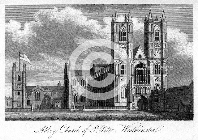 'Abbey Church of St Peter, Westminster', London, 1805. Artist: Unknown
