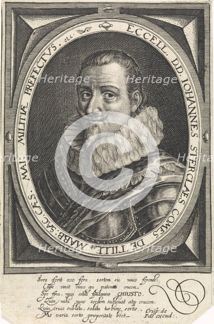 Portrait of Johann Tserclaes, Count of Tilly. Artist: Passe, Crispijn van de, the Elder (1564-1637)
