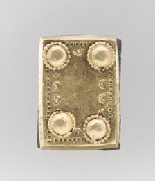 Gold Back Plate, Langobardic, ca. 600. Creator: Unknown.
