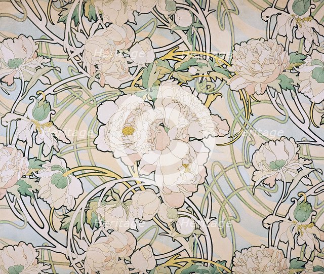 Peonies, 1897. Artist: Mucha, Alfons Marie (1860-1939)