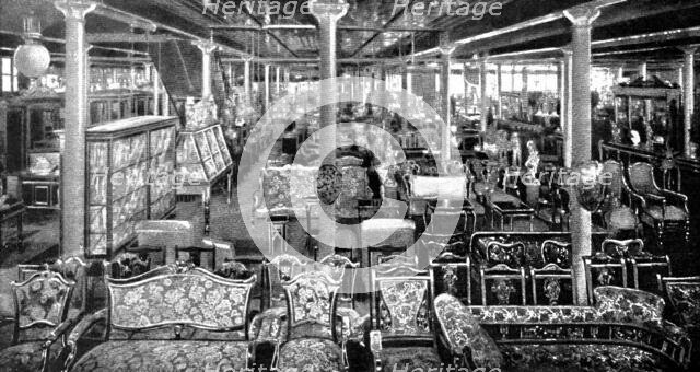 In one department of many: part of the furniture show-room, 1909. Creator: Unknown.