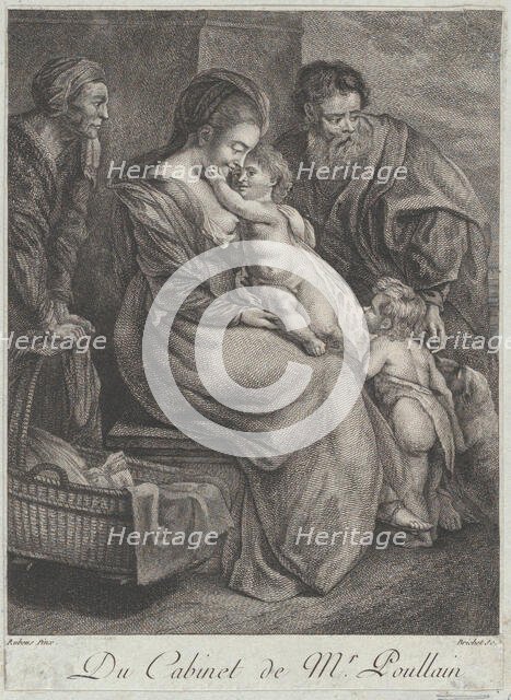 The Holy Family with Saint Elizabeth and Saint John the Baptist, ca. 1780. Creator: François-R.-F. Brichet.
