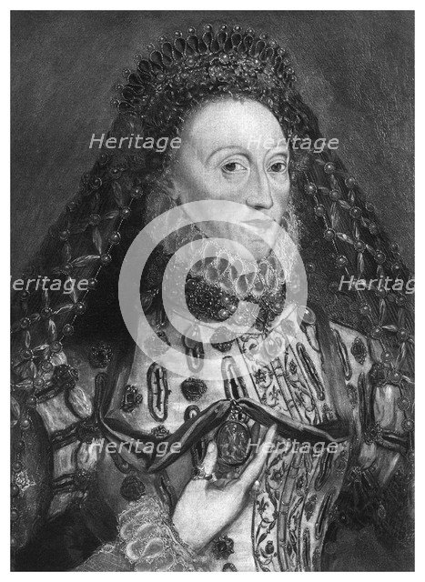Queen Elizabeth I in old age, 16th century, (1896). Artist: Unknown