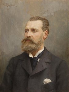 Portrait of Architect Theodor Decker, 1900. Creator: August Fredrik Ahlstedt.