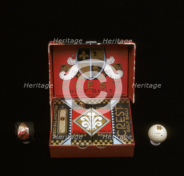 Crest Golf Balls. Artist: Unknown