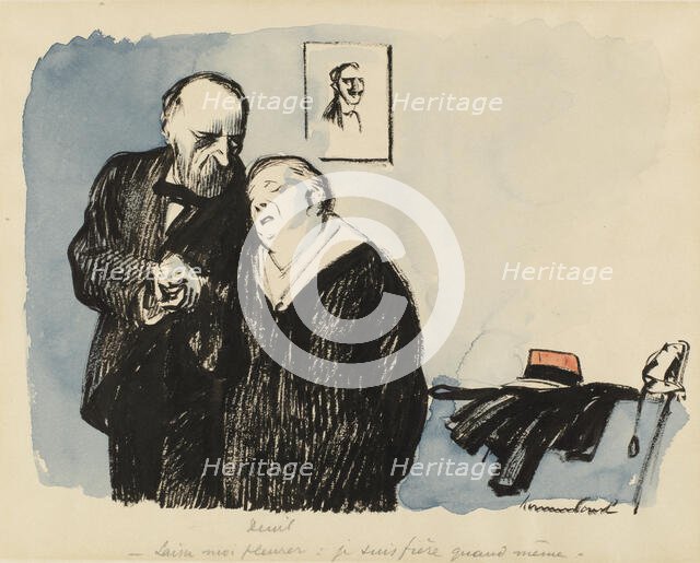 Mourning, c1920s. Creator: Rene Georges Hermann-Paul.