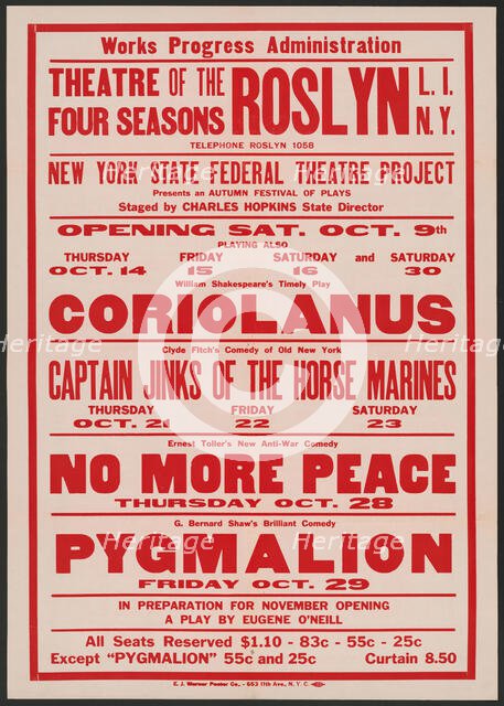 No More Peace, Roslyn, NY, 1937. Creator: Unknown.