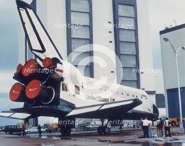 Space Shuttle Columbia on Earth, 1980s. Artist: Unknown