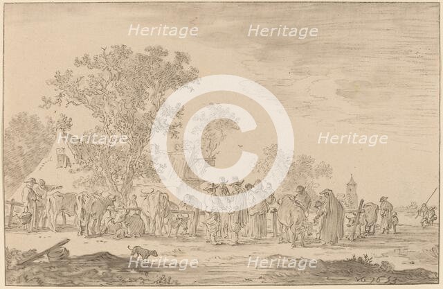 Cattle Market, 1767. Creator: Cornelis Ploos van Amstel.