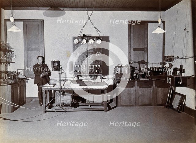 Johannesburg Hospital, South Africa: male patient, possibly being x-rayed, c1905. Creator: Unknown.