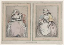 Single and Married, December 1, 1791., December 1, 1791. Creator: Thomas Rowlandson.
