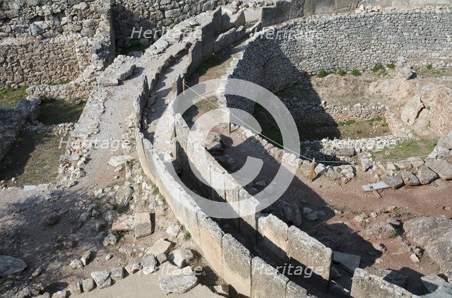 Grave Circle A, Mycenae, Greece. Artist: Samuel Magal