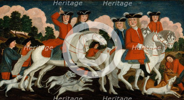 The Hunting Party—New Jersey, ca. 1750. Creator: Unknown.