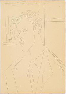 Portrait of Dr Max Huggeler, 1932-1934. Creator: Kirchner, Ernst Ludwig (1880-1938).
