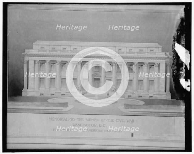 Memorial to the Women of the Civil War, Washington, D.C., between 1910 and 1920. Creator: Harris & Ewing.