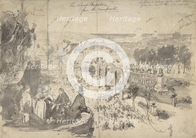 The Visit of Napoléon III to Boulogne-sur-Mer, 19th century. Creator: Constantin Guys.