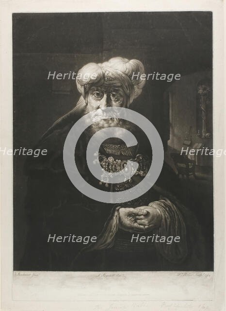 The Rabbi, 1778. Creator: William Pether.