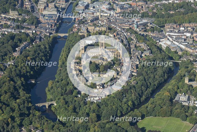Durham Cathedral, the city and River Wear, County Durham, 2024. Creator: Robyn Andrews.