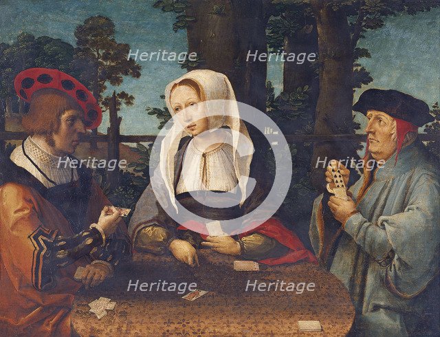 The Card Players. Artist: Leyden, Lucas, van (1489/94-1533)