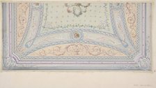 Ceiling design for a house on the rue Velezai, second half 19th century. Creators: Jules-Edmond-Charles Lachaise, Eugène-Pierre Gourdet.