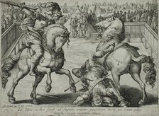 A Duel on Horseback, c1578. Creator: Hendrik Goltzius.