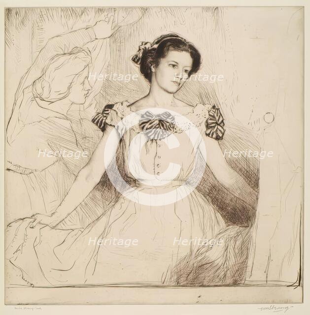 The Mirror, 1912. Creator: William Strang.