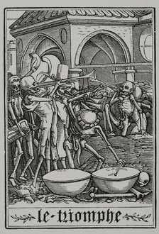 The Triumph - Bones of all the dead, 1538, (1877).  Creators: Unknown, Hans Holbein the Younger.