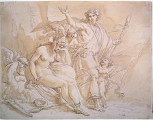 'Bacchus and Ariadne', 1780s.  Artist: Giuseppe Cades