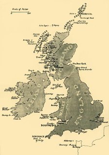 Map of the British Isles, 1946.  Creator: Unknown.
