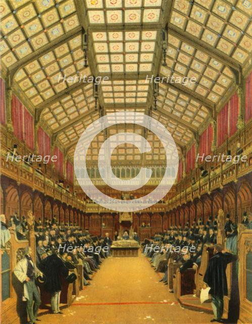 'The House of Commons During A Debate', 1858, (1947).  Creator: Unknown.