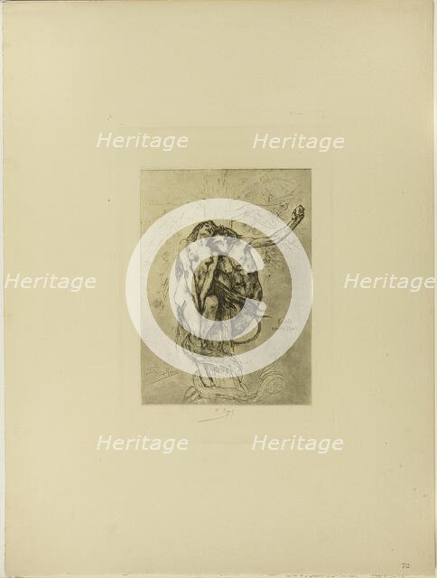 Temptation or the Apple, n.d. Creator: Félicien Rops.