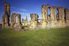 Byland Abbey, Founded 12th Century, Yorkshire, England, 20th century. Artist: CM Dixon.