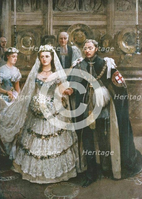 'The Marriage of the Prince of Wales with Princess Alexandra of Denmark..., Windsor, 1863', (1901). Creator: Unknown.