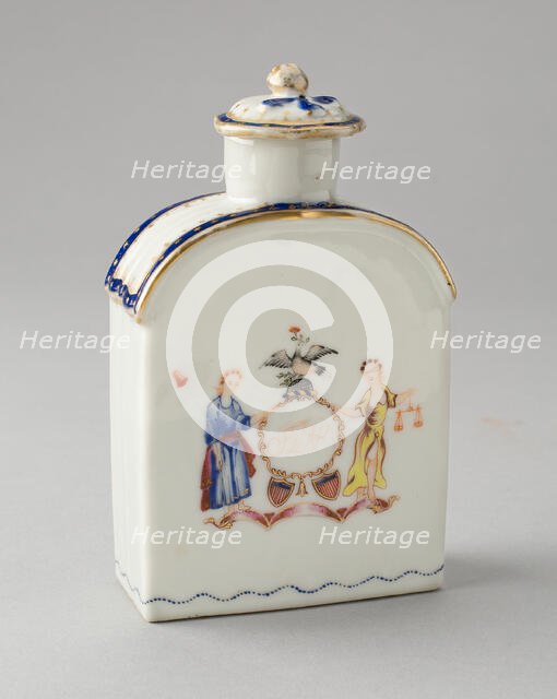 Tea caddy, 1790/1800. Creator: Unknown.