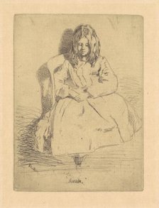 Annie, Seated, 1858/1859. Creator: James Abbott McNeill Whistler.