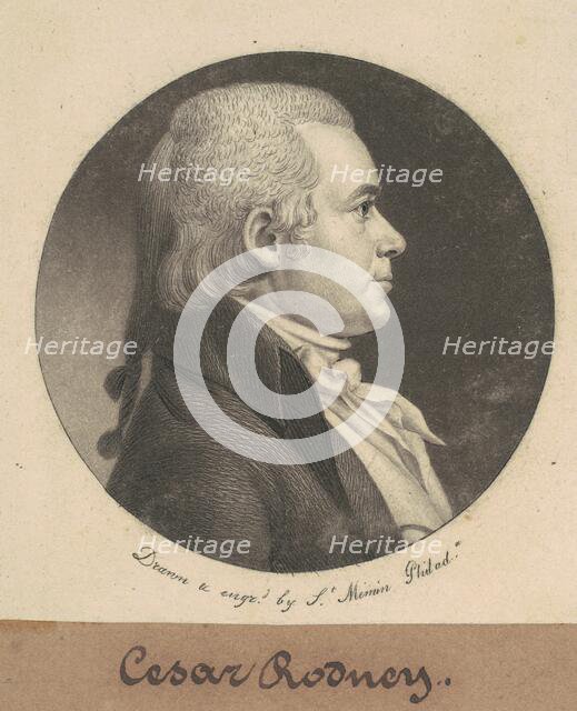 Caesar Augustus Rodney, 1800. Creator: Charles Balthazar Julien Févret de Saint-Mémin.