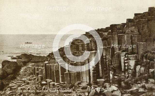 'Lord Antrims Parlour, Giants Causeway', late 19th-early 20th century.  Creator: Unknown.