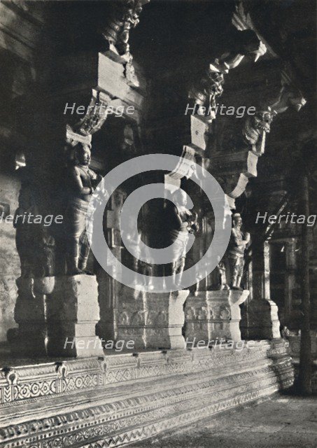 'Inneres eines Hindutempels, Ceylon', 1926. Artist: Unknown.