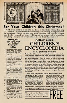 'Arthur Mee's Children's Encyclopedia', 1935. Artist: Unknown.