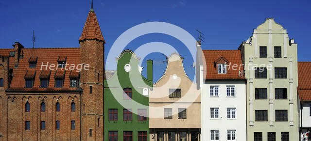Facades, Motlava River Embankment (Dlugie Pobrzeze), Gdansk, Poland, 2015. Creator: Unknown.