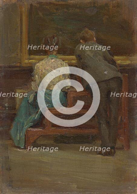 Charles Sheeler and Nina Allender, c. 1906. Creator: Morton Livingston Schamberg.