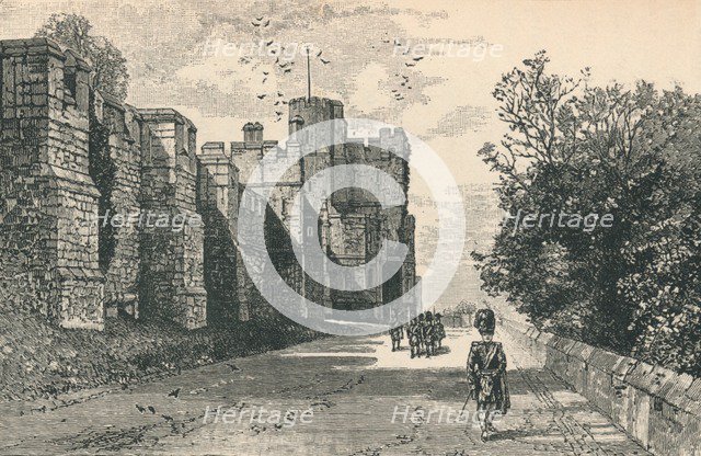 'North Terrace and Winchester Tower', 1895. Artist: Unknown.