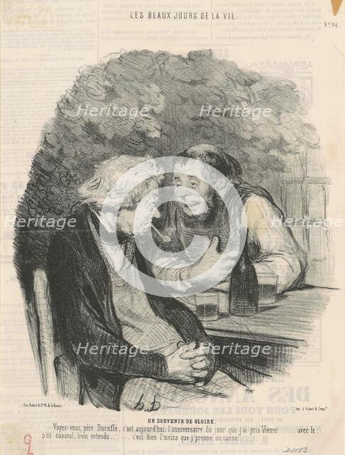 Un souvenir de gloire, 19th century. Creator: Honore Daumier.