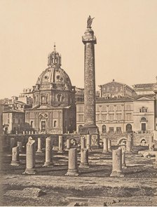 Foro e Colonna di Trajano, 1848-52. Creator: Eugène Constant.